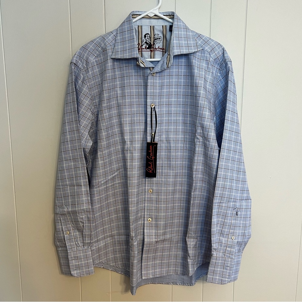Robert Graham, long sleeve‎ button-down flip cuff size L